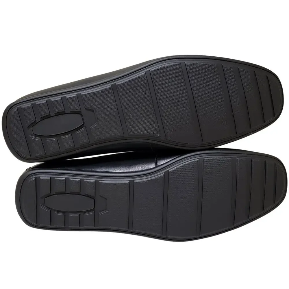 Alfani Men Masonn Slip On Penny Driver Loafers Size US 12M Black Faux Leather
